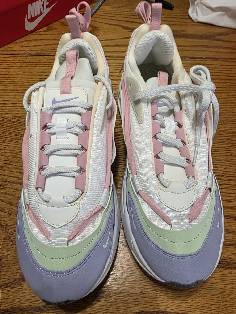 Nike Air Max Furyosa Pastel Multicolor Sneakers Size 9w, Brand New!